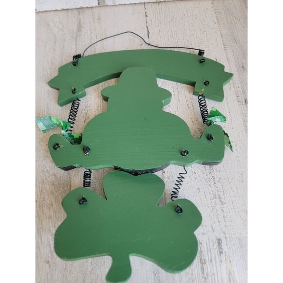 Wooden hanging sign Luck of the Irish St Patrick's Day leprechaun gold - Picture 8 of 9